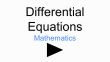 differential equations in math