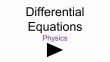 differential equations in physics