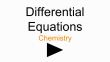 differential equations chemistry