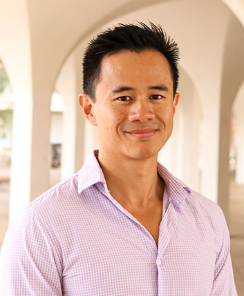 Assistant Professor of Chemistry and Biochemistry Joel Yuen-Zhou. Photo by Michelle Fredricks, UC San Diego Physical Sciences