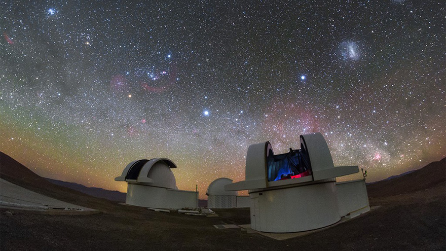 SPECULOOS observatory against starry sky